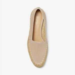 Michael Kors Bahia Suede Jute Flat Espadrille Shoe